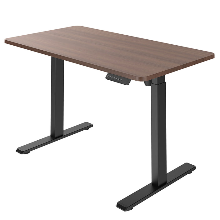 Dark Walnut Standing Desk (120×75cm) Black frame