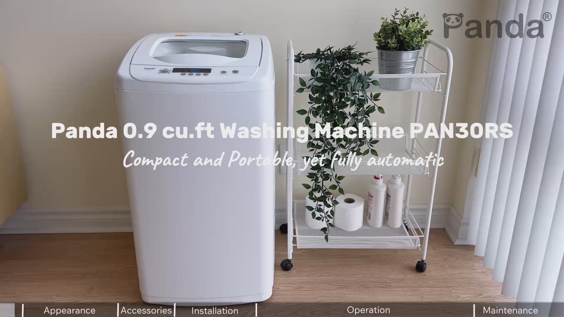 Panda 0.9cu.ft Compact Washer