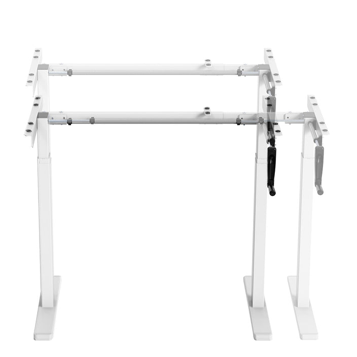 Manual Height Adjustable Desk Frame (White) 🇨🇦