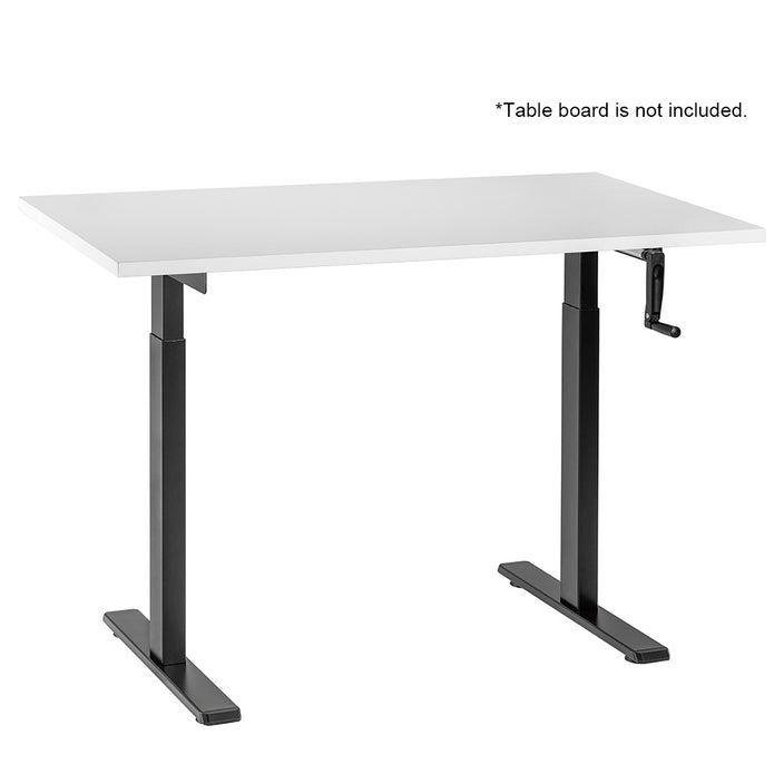 Manual Height Adjustable Desk Frame (Black) 🇨🇦